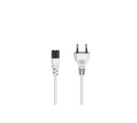 Hama Cavo di alimentazione. con spina maschio Euro, 2 pin, forma a 8/C7, 1,5 m, bianco