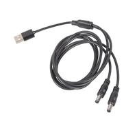 Cavo alimentazione da USB a due 5, 5x2, 5 mm 5V3A per ventilatore, illuminazione, telecamera sicurezza, cavo alimentazione