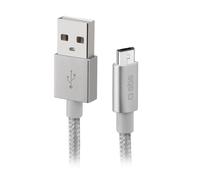SBS TECABLEMICROBS cavo USB 1 m USB 2.0 USB A Micro-USB A Argento