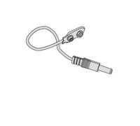 Cavetto di Alimentazione Esterna per Cassaforte Digitale Cisa 9v Porta Pile