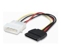 Cavo alimentazione SATA Molex 4pin M/SATA 15pin F ICOC SATA-415