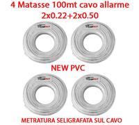 Cavo Allarme CCA Schermato 2 x 0.22 + 2 x 0.50 100mt. TR-20632, Trustech