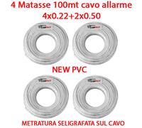 Cavo Allarme CCA Schermato 4 x 0.22 + 2 x 0.50 100mt. TR-20636, Trustech