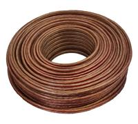 Cavo Altoparlante 50 M 2x 0,75 MM ² Trasparente - Rotolo di Auto Car Hifi