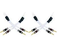 Cavo altoparlante a spirale Qed Genesis argento una coppia terminata Qed Airl...