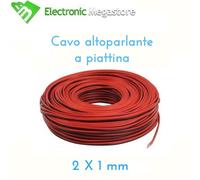 CAVO ALTOPARLANTE CASSE AUTO AUTORADIO COLLEGAMENTO BIPOLARE DA 10 A 100M 1.0mm