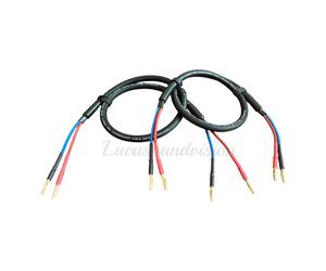 Cavo altoparlante Van Damme serie nera 2 x coppia terminata da 4 mm