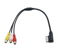 Cavo AMI/MDI-BOX RCA audio video AUX AV per autoradio VW Audi 377W