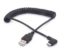 Cavo angolare, a 90 gradi, USB tipo C - prolunga USB-C per telefoni cellulari, tablet, Samsung Galaxy S8, MacBook, LG V20, HTC e dispositivi con porta di tipo C