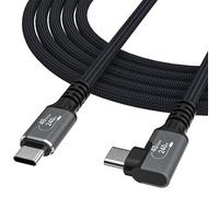 Cavo angolato Thunderbolt 4 USB-C da 240 W 4K da 1 m - Nero