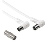 Cavo Antenna Cable With Adapter 75 Db 90 Gradi 7 Hama 205305