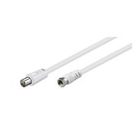 Cavo antenna coassiale Goobay con connettore F maschio/maschio 1,5 m bianco