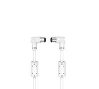 Cavo antenna, per coassiale. maschio - per coassiale. fem., 90°, 3,0 m, 90 dB