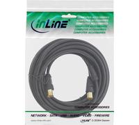 Cavo antenna Premium - 2x schermato - con filtro - 85 dB - nero - 0,5 m NEW