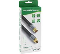 Cavo antenna Premium - 4x schermato - nero - 3 m NEW