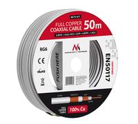 Cavo Antenna RG6 50M Maclean 1.02CU + 4.8FPE + CU / P + 32 0.12CU + 6.8PVC