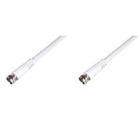 Cavo - Cavo Antenna Satellite F/f 2,5 Mt Bianco