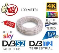 CAVO ANTENNA TV SATELLITARE TERRESTRE OTTIMO PER SKY MATASSA 100mt 5MM