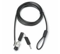 Cavo antifurto Dicota D30867 2 m chiave piana acciaio gomma termoplastica nero