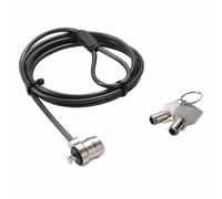 Cavo antifurto Dicota D30971 2 m 2 chiavi acciaio TPR nero/argento