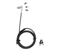 Cavo antifurto Dicota D31700 2 m con chiave PVC e acciaio nero/argento