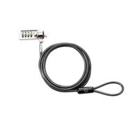 Cavo antifurto HP con combinazione 1,83 m acciaio zincato nero