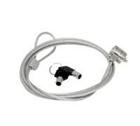 Cavo antifurto Mobilis 1,8 m 2 chiavi Acciaio Argentato