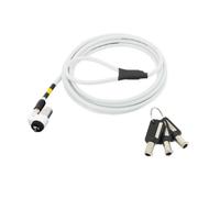 Cavo antifurto Mobilis 1,8 m Llave Acero Blanco