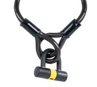 Oxford Loop Cable Lock Giallo 15 mm x 2m Black