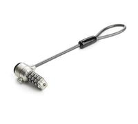 Cavo antifurto StarTech.com Estensione 15cm Anello 2.5cm Combinazione 4 Cifre Nero Argento