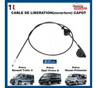 Cavo Cerniera Apertura Cofano Motore Pinze per Trafic II Vivaro A Primastar