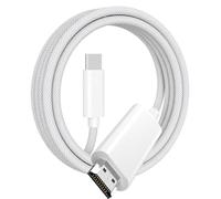 Cavo Apple da USB C a HDMI 4K a 60Hz per iPhone 15, 16, 17, certificato MFi da tipo C a HDMI 2.0, per casa e ufficio, Thunderbolt 3/4/5, compatibile con MacBook, iMac, iPad Pro, Galaxy S26/S25