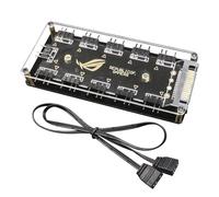 Cavo ARGB RGBW a 3 pin da 5 V per ASUS AURA SYNC RGB 10 Hub Splitter Adattatore cavo di prolunga alimentazione SATA Striscia LED, ventola di raffreddamento RGB per PC
