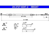 Cavo ATE 24.3727-0247.2, Freno Di Parcheggio Per BMW
