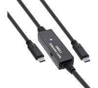 InLine Cavo attivo USB 3.2 Gen.1, spina USB-C a spina USB-C, nero, 10 m