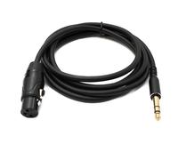 Cavo audio SYSTEM-S 2 m 6,35 mm jack maschio a XLR 3 pin femmina nero