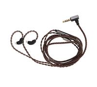 Cavo Audio 2 Pin 0.78mm con Microfono, Rame OFC Puro 120cm, Compatibile con Weston 1964/UE18 (Plug 3.5mm Oro)