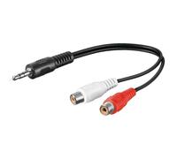 Goobay Adattatore sdoppiatore audio stereo 3,5 mm maschio – 2x RCA femmina 1,5 m