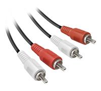 Cavo audio 2 RCA maschio a 2 RCA maschio, lunghezza cavo 3 metri