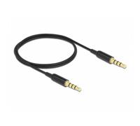 Cavo audio 3,5 mm 4 pini DeLOCK Ultra Slim 0,5 m nero