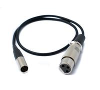 Cavo Audio 50 Cm Mini XLR 3 Poli Spina A XLR 3 Poli Presa Adattatore Nero