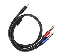 Cavo audio a Y da doppio RCA maschio a 3,5 mm maschio Ampia compatibilità Schermatura contro le interferenze Eccellente qualità del suono