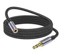cavo audio aux, prolunga, nylon intrecciato, compatibile stereo, smartphone, ...