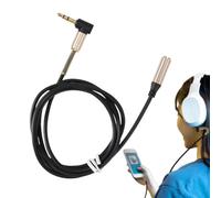 Cavo Audio - Çavo Aux Con Adattatore Da 3,5 Mm | Connettore Altoparlante Stereo Versatile Per Telefoni Cellulari Cuffie Tablet | Ćavo Ausiliario Çon Nucleo In Filo Di Rame Nudo Placcato Oro Ṕer