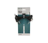 Cavo patch GEWA Basic Line 0,1 m, nero, jack angolare 6,3 mm mono - jack angolare 6,3 mm mono,190345