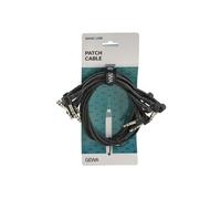 Cavo patch GEWA Basic Line0,6 m, nero, jack angolare stereo da 6,3 mm - jack angolare stereo da 6,3 mm, 190375