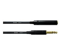 CORDIAL - CFM 10 VK - Audio Cable Jack 6,35 mm Stereo / Jack Stereo Female - 10,0 m