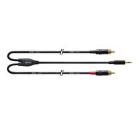 Cordial - CFY 1.5 WCC-LONG Cavo Y Stereo, Mini Jack TRS/2x RCA Maschio REAN, 1,5 m