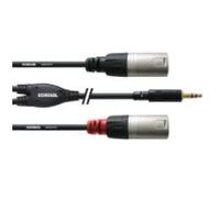Cordial CFY 3 WMM Cavo di interfaccia e Adattatore 3.5mm 2X XLR Nero
