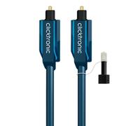 CLICK CAS 70368 - Cavi toslink, toslink incorporato 3,5 mm di adattatori, 2 m